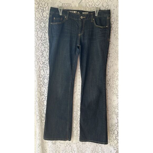 Mossimo Supply Womens Jeans Dark‎ Blue Size 13 Bootcut Denim - Picture 1 of 5
